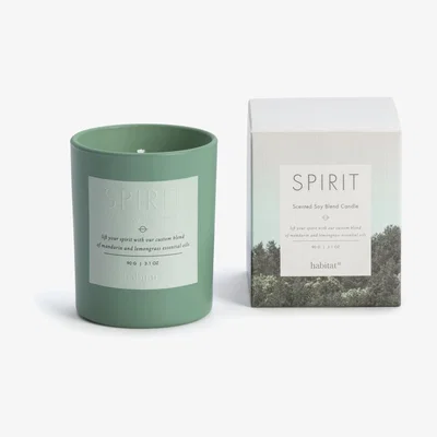 Habitat Habitat Spirit Boxed Candle - Mandarin and Lemongrass