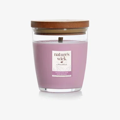 Habitat Nature's Wick Medium Jar Candle with Lid - Woodland Rose