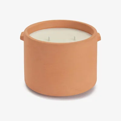 Habitat Habitat Terracotta Large Candle - Cedarwood & Sage