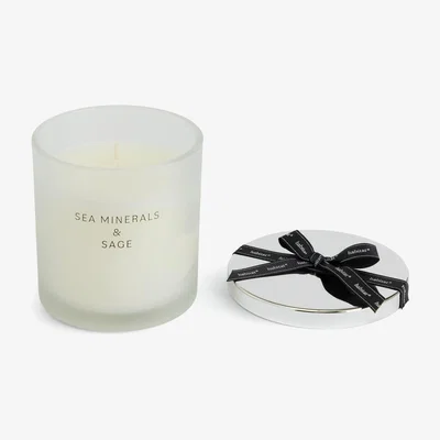 Habitat Habitat Large Candle with Lid - Luxe Sea Minerals & Sage