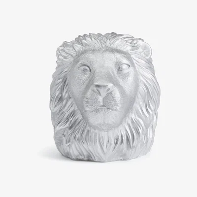 Habitat Habitat Luxe Living Lion Head Candle - Silver