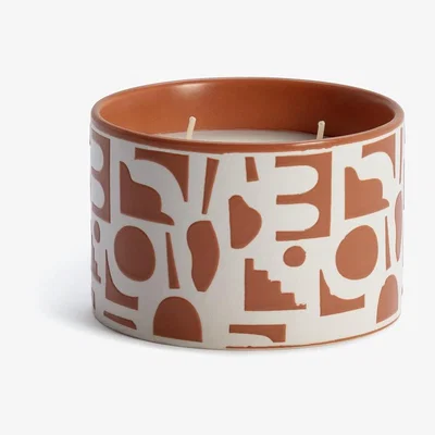 Habitat Habitat Terracotta Large Candle - Eucalyptus & Orange