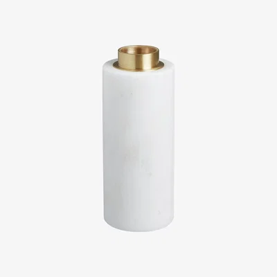 Habitat Habitat Ivy Large Marble and Brass Dinner Candle Holder