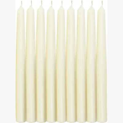 Habitat Habitat Tapered Dinner Candles - Ivory - Pack of 10