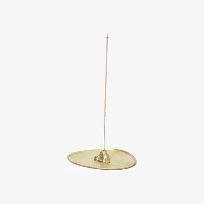 Heal's ferm LIVING Stone Incense Burner Brass - Heal's UK Furniture