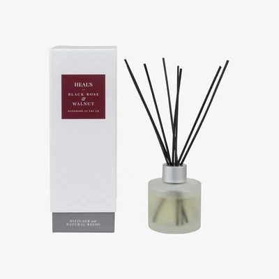 Heal's Heal's Black Rose & Walnut Natural Reed Diffuser - Heal's UK Furniture