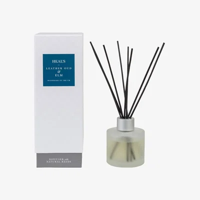 Heal's Heal's Leather Oud and Elm Natural Reed Diffuser - Heal's UK Furniture