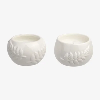 Homebase Set of 2 Ceramic Candles