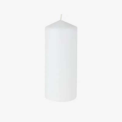 Homebase Large Pillar Candle - White