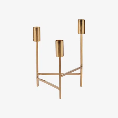 Homebase Gold Tripod Candle Holder