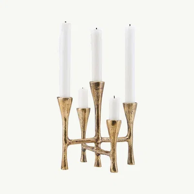IO Living Cadworthy Candelabra Antique Brass