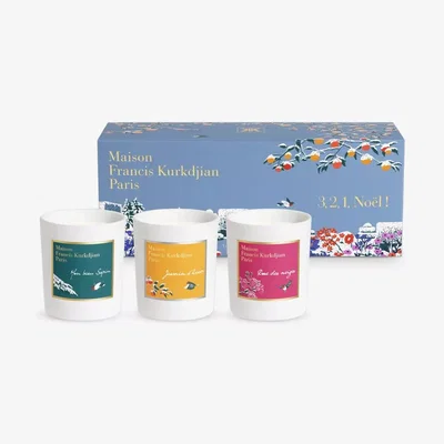 John Lewis Maison Francis Kurkdjian Limited Edition Trio of Candles 3,2,1 Noël!, 3 x 95g