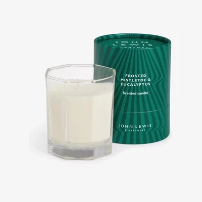 John Lewis John Lewis Frosted Mistletoe & Eucalyptus Scented Candle