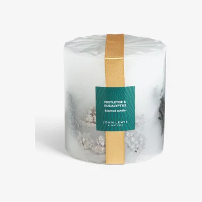 John Lewis John Lewis Mistletoe & Eucalyptus Scented Candle, 570g