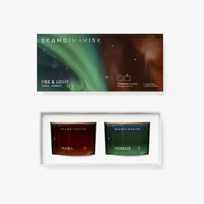 John Lewis SKANDINAVISK Fire & Light Scented Candle Gift Set