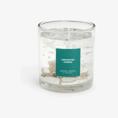 John Lewis John Lewis Gel Snowscene Unscented Candle, 200g
