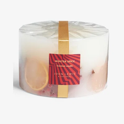 John Lewis John Lewis Winter Spice Inclusion Three Wick Scented Candle, 1.5kg