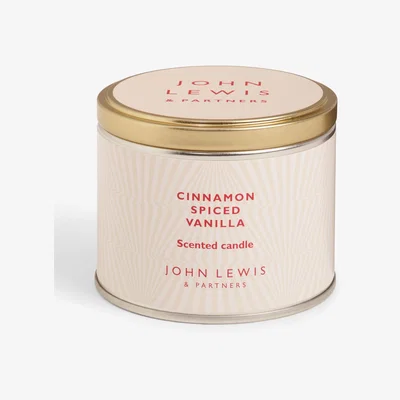 John Lewis John Lewis Cinnamon Spiced Vanilla Scented Candle Tin, 147g