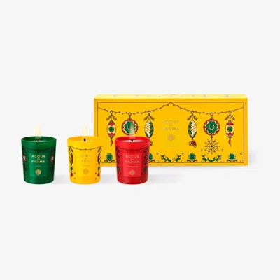 John Lewis Acqua di Parma Holiday Candle Trio Gift Set, 3 x 70g