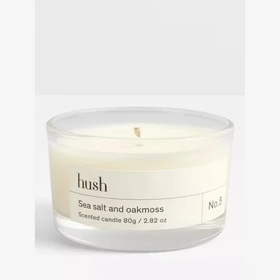 John Lewis Hush Sea Salt & Oakmoss Scented Mini Candle, 80g