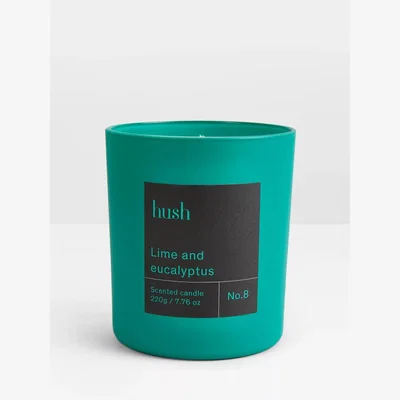John Lewis hush Lime & Eucalyptus Scented Candle, 220g