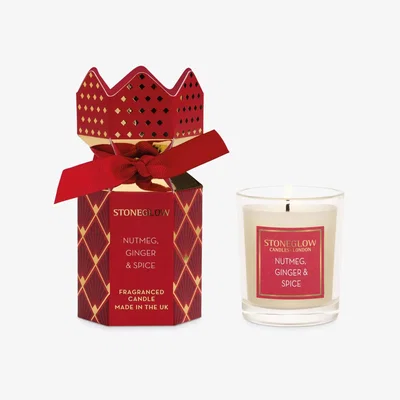 John Lewis Stoneglow Nutmeg, Ginger & Spice Candle Cracker Gift Set
