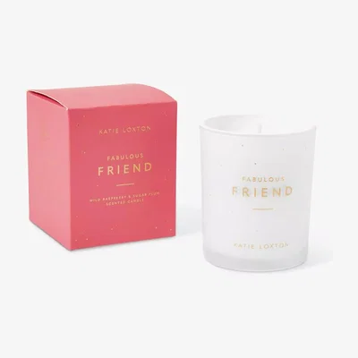 John Lewis Katie Loxton Fabulous Friend Wild Raspberry & Sugar Plum Scented Candle