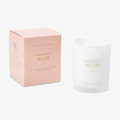 John Lewis Katie Loxton Wonderful Mum Sweet Vanilla & Salted Caramel Scented Candle