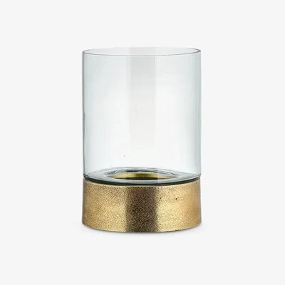 John Lewis Nkuku Rajura Hurricane Lantern Candle Holder, Brass