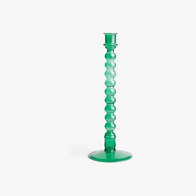 John Lewis John Lewis Grassmere Glass Candle Holder, Green