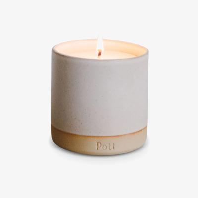John Lewis Pott Candles Speckle Stoneware Eden Scented Candle, 290g