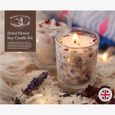 John Lewis House Of Crafts Dried Flowers Candle Kit