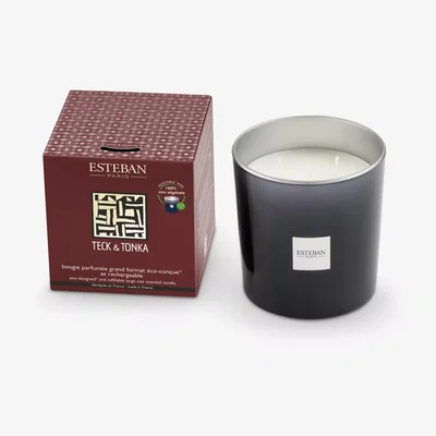 John Lewis Esteban Teck & Tonka Scented Candle, 450g