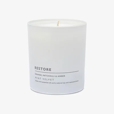 John Lewis Mint Velvet Restore Scented Candle, 220g