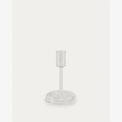 Kave Home Zulma small candle holder made from transparent glass