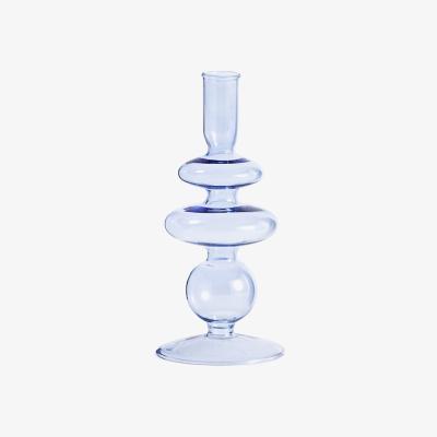 La Redoute Chilava 20cm High Glass Candlestick