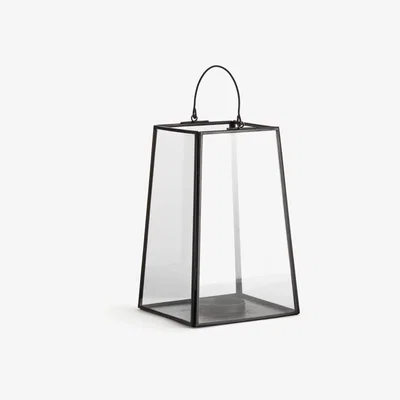 La Redoute Uyova Glass and Brass or Black Metal Candle Holder