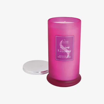 La Redoute Rhubarb & Raspberry Pillar Jar Candle with Lid