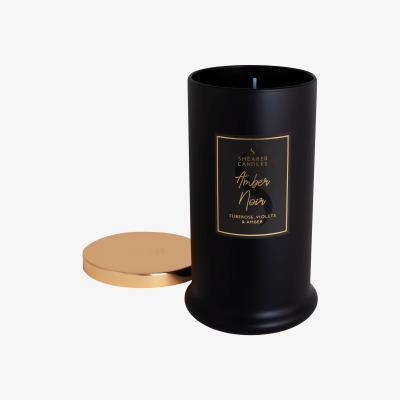 La Redoute Amber Noir Pillar Jar Candle with Lid
