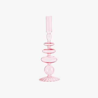 La Redoute Chilava 27.3cm High Glass Candlestick