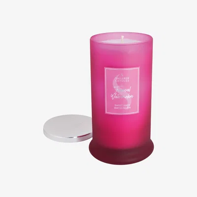 La Redoute Tropical Watermelon Pillar Jar Candle with Lid