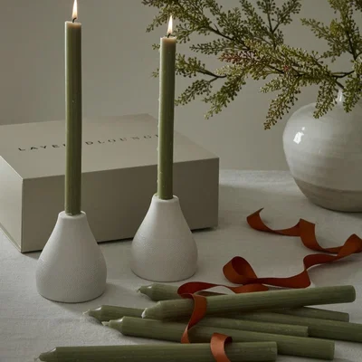 Layered Lounge Dinner Candle Gift Set