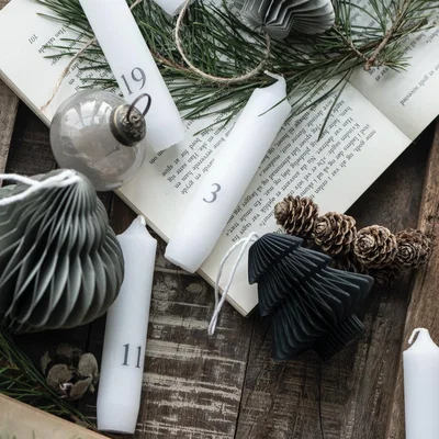 Layered Lounge Set of 24 Advent Candles