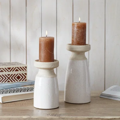 Layered Lounge Roslin Pillar Candle Holder