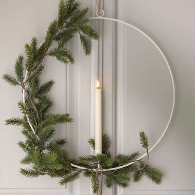 Layered Lounge Metal Candle Holder Hoop