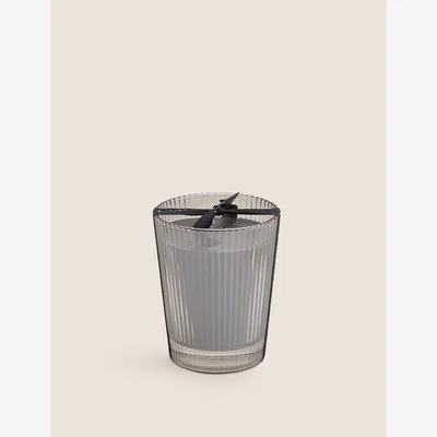 Marks & Spencer Library Of Scent Dark Amber & Vanilla Scented Candle - Black Mix, Black Mix