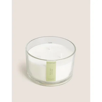 Marks & Spencer Signature Wild Mint & Thyme 3 Wick Candle - Green Mix, Green Mix