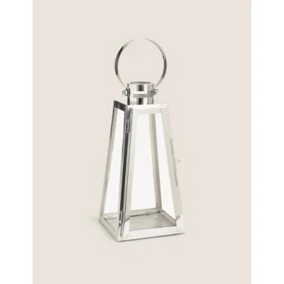 Marks & Spencer M&S Metal Medium Lantern - Silver, Silver