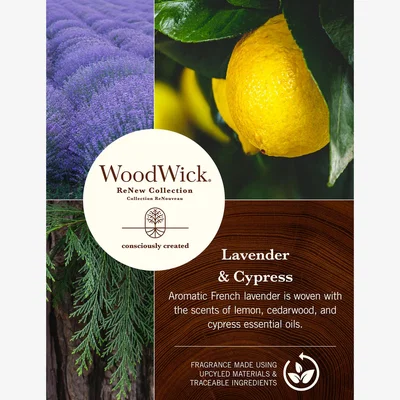 Marks & Spencer Woodwick ReNew Lavender & Cypress Large Jar Candle - Brown, Brown