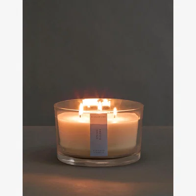 Marks & Spencer M&S Spring Blooms 3 Wick Candle - Dark Blue Mix, Dark Blue Mix